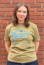 Load image into Gallery viewer, KCK Hawk Unisex Tee- Faded Army

