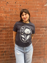 Load image into Gallery viewer, KCK Flower Skull Tee In Dark Grey
