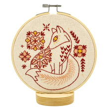 Load image into Gallery viewer, Folk Fox Complete Embroidery Kit
