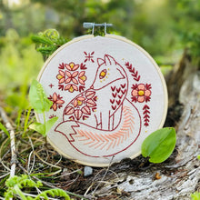 Load image into Gallery viewer, Folk Fox Complete Embroidery Kit
