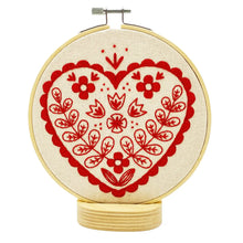 Load image into Gallery viewer, Nordic Heart Complete Embroidery Kit
