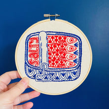 Load image into Gallery viewer, Sardines Complete Embroidery Kit
