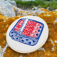 Load image into Gallery viewer, Sardines Complete Embroidery Kit
