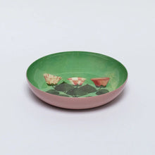 Load image into Gallery viewer, Festival Of Flowers Round Enamel Tray
