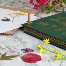 Load image into Gallery viewer, Botanical Flower Press – Linen Cover &amp; Gold Foil
