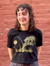 Load image into Gallery viewer, KCK Mountain Lion Moon Cropped Tee
