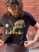 Load image into Gallery viewer, KCK Mountain Lion Moon Cropped Tee
