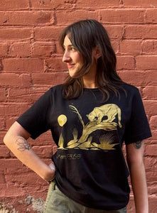 Mountain Lion Moon Unisex Tee