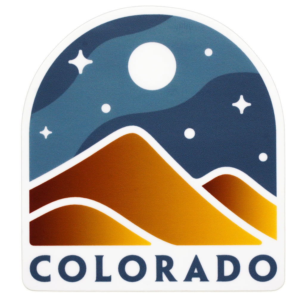 Starry Peaks Sticker