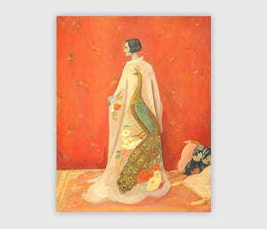 Peacock Kimono Print