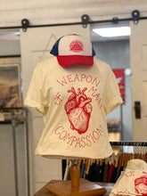 Load image into Gallery viewer, KCK Weapon Of Mass Compassion Unisex Tee- Red Ink

