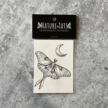 Luna Moth Temporary Tattoo 2 Pack