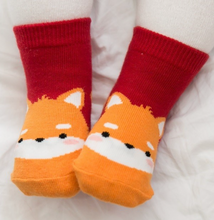 Load image into Gallery viewer, Fox Baby Socks
