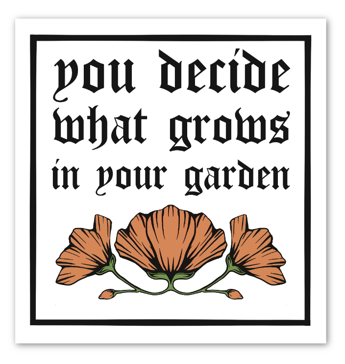 Your Garden Sticker