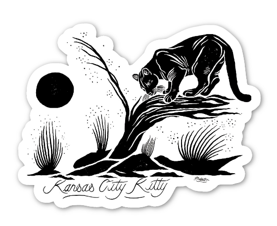 KCK Lion Moon Sticker