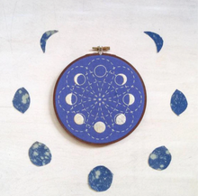 Load image into Gallery viewer, Lunar Blossom Embroidery Kit
