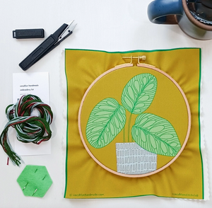 Peacock Plant Embroidery Kit