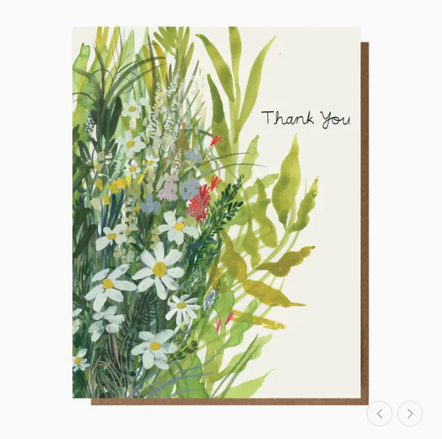Thank You Wildflowers Card By Esme