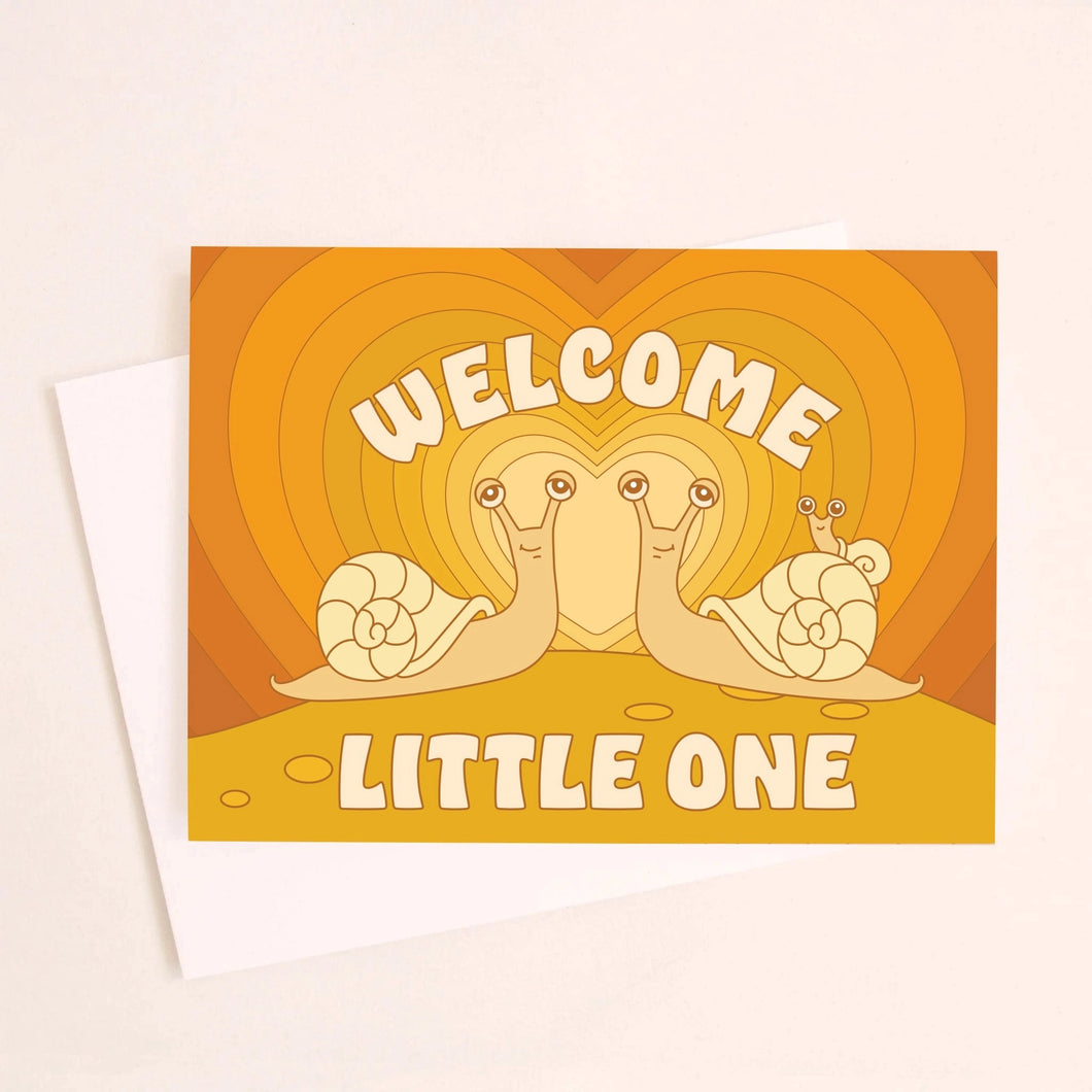 Welcome Little One Snail Card By Sunshine Studios