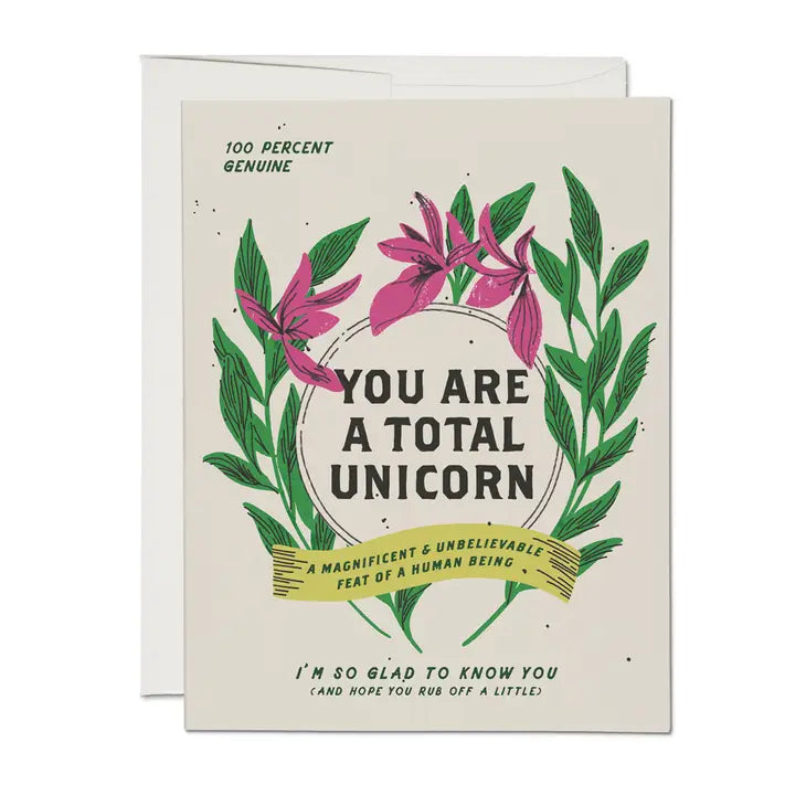 Total Unicorn Greeting Card