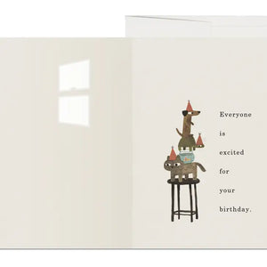Everyone Is Excited Birthday Greeting Card