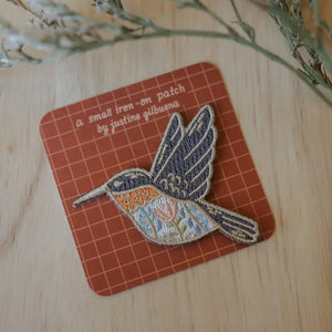 Hummingbird Iron-On Patch