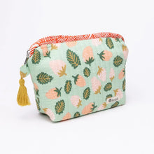 Load image into Gallery viewer, Suzette Strawberry Quilted Zipper Pouch
