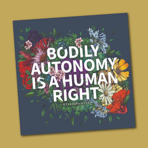Bodily Autonomy Is A Human Right Sticker