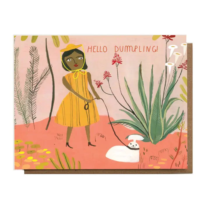 Hello Dumpling Card by Esme