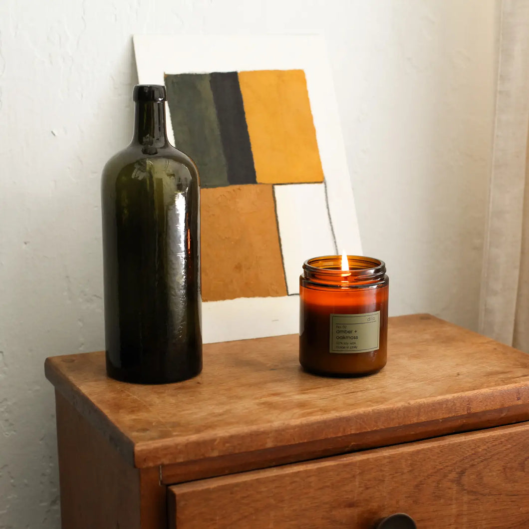 No. 02 Amber + Oakmoss Candle