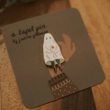 Load image into Gallery viewer, Shy Ghost Enamel Pin
