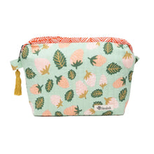 Load image into Gallery viewer, Suzette Strawberry Quilted Zipper Pouch
