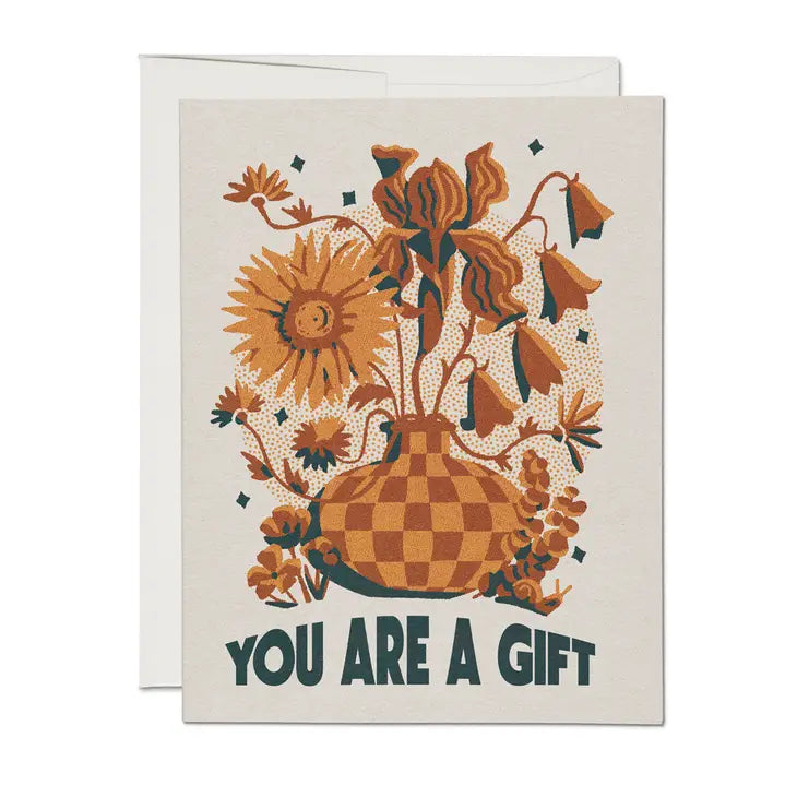 Gift Of Flowers Greeting Card