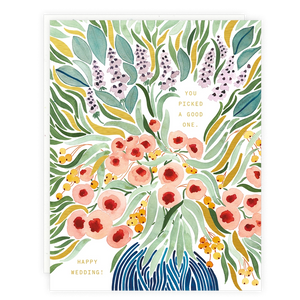 Picked A Good One Wedding Card by Someday Studio