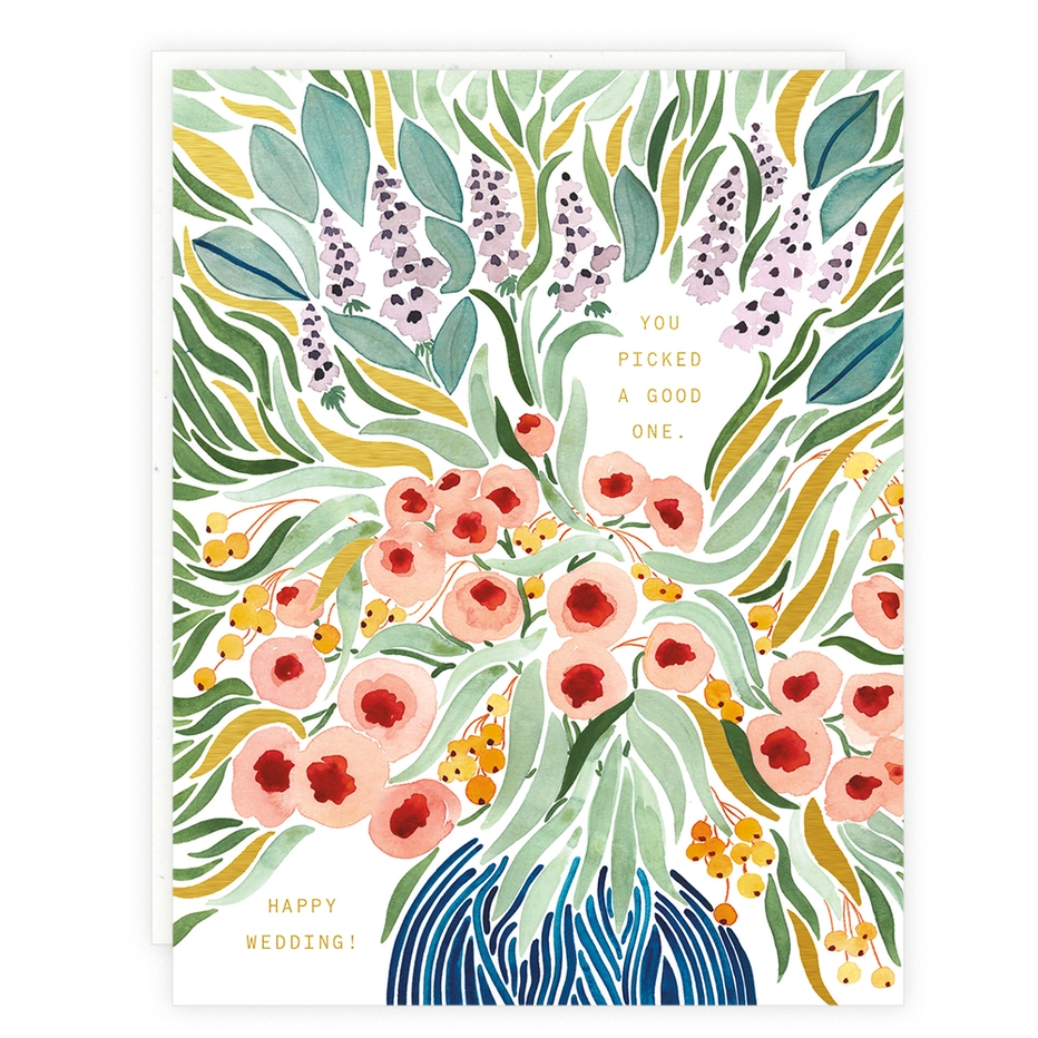 Picked A Good One Wedding Card by Someday Studio