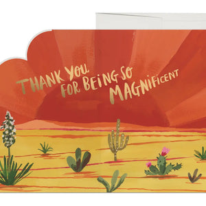 Magnificent Sunset Cactus Card