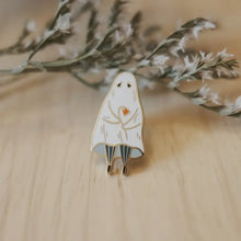 Load image into Gallery viewer, Shy Ghost Enamel Pin
