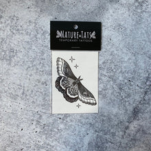 Load image into Gallery viewer, Night Moth Temporary Tattoo 2 Pack
