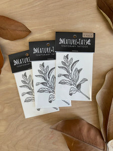 Sage Sprig Temporary Tattoo 2 Pack