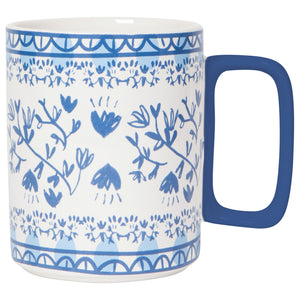 Blue Floral Finders Keepers Studio Mug