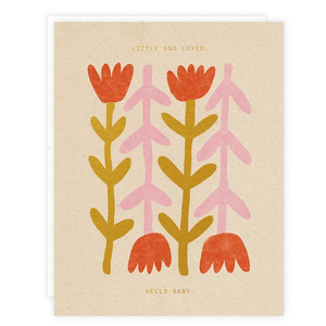 Little And Loved Baby Card by Someday Studio