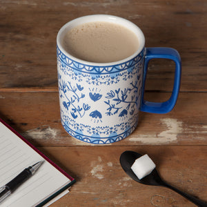 Blue Floral Finders Keepers Studio Mug