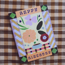 Load image into Gallery viewer, Folk Birthday Blooms Card
