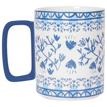 Load image into Gallery viewer, Blue Floral Finders Keepers Studio Mug
