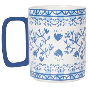 Blue Floral Finders Keepers Studio Mug