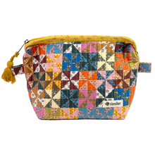 Load image into Gallery viewer, Calico Quilted Zipper Pouch

