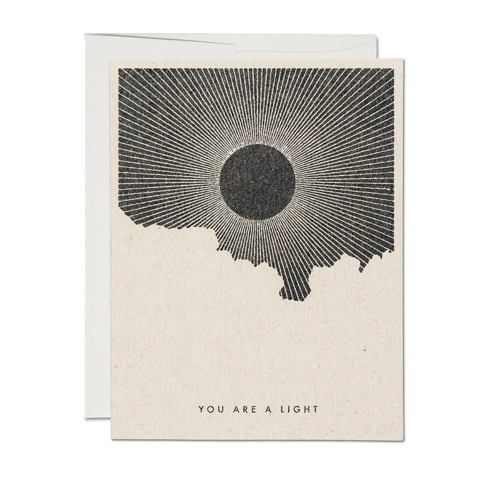 You Are A Light Greeting Card