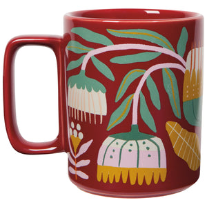 Venus Burgundy Flower Studio Mug