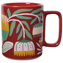 Load image into Gallery viewer, Venus Burgundy Flower Studio Mug
