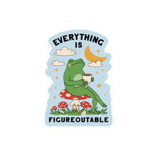 Load image into Gallery viewer, Everything Is Figureoutable Frog Vinyl Sticker
